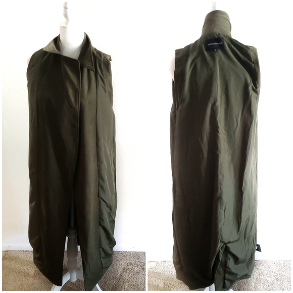 Who What Wear Faux Suede Trench Vest Size Small - Picture 7 of 8